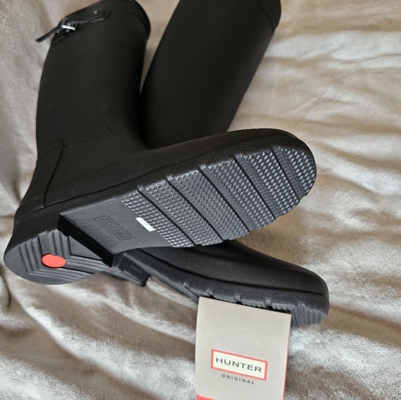 Hunter Womens Refined Slim Fit Rubber Mid-Calf Rain Boots Size 7 Muck Boots - Picture 4 of 14